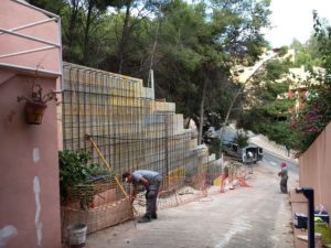 Construcción muro Málaga