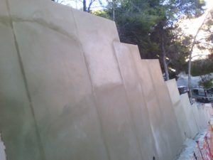 Reconstrucción muro Málaga